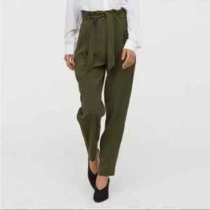 H&M paper bag waist pants